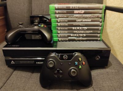 Лот: 17354613. Фото: 1. Xbox one 500gb + gamepad + kinect... Игровые приставки, консоли