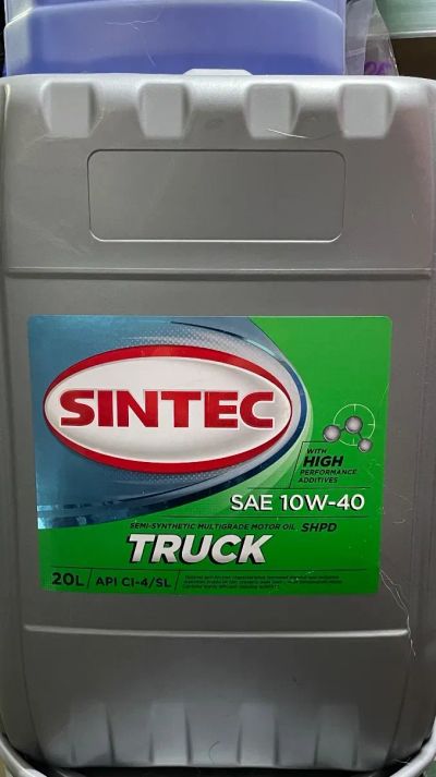 Лот: 19667442. Фото: 1. Масло моторное Sintec Truck 10w40... Масла, жидкости