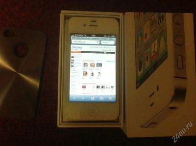 Лот: 2470416. Фото: 1. iPhone 4S 16gb белый состояние... Смартфоны