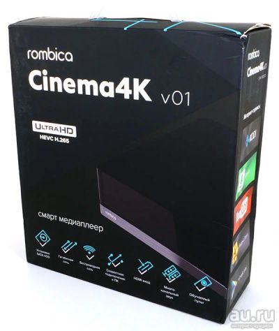 Лот: 12736115. Фото: 1. Smart tv 4K Медиаплеер Rombica... Медиаплееры