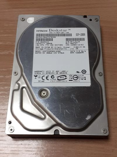 Лот: 18936700. Фото: 1. HDD 500gb Sata Hitachi, жесткий... Жёсткие диски (HDD)