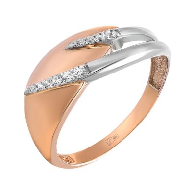 Лот: 23882343. Фото: 1. Кольцо TALANT из золота с фианитами. Кольца, перстни
