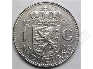Лот: 352579. Фото: 1. Нидерланды. 1 гульден 1969г. Европа
