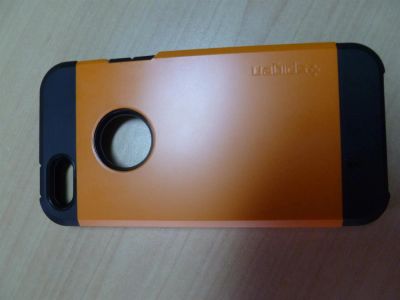 Лот: 3850881. Фото: 1. чехол на iphone 5 ораньжевый. Чехлы, бамперы