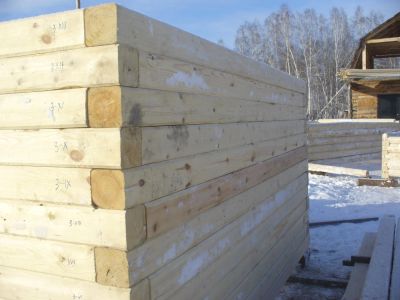 Лот: 5153002. Фото: 1. сруб из строганого бруса 6х4... Срубы, бани, дома