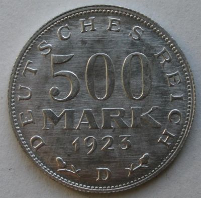 Лот: 3854700. Фото: 1. 500 марок 1923 год. Германия... Германия и Австрия