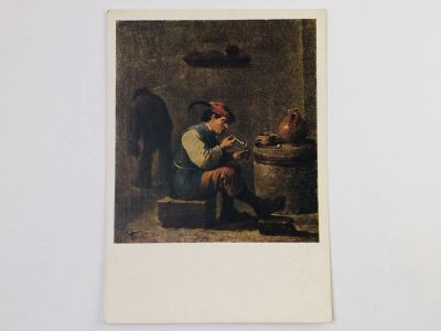 Лот: 23298629. Фото: 1. Давид Тенирс Младший. Курильщик... Открытки, конверты