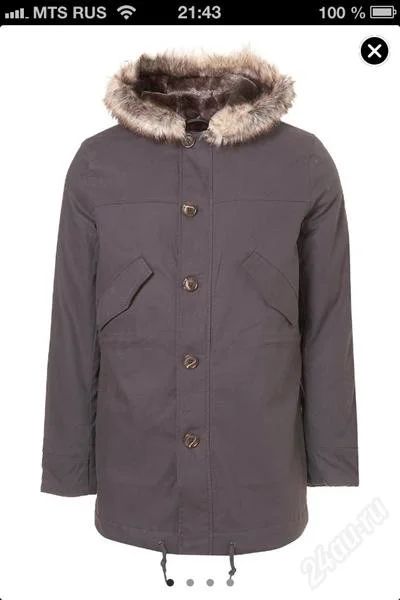 Лот: 2433312. Фото: 1. Парка! "Topman". Верхняя одежда