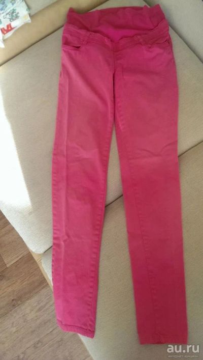 Лот: 8511705. Фото: 1. Розовые джинсы для беременных... Брюки, капри, комбинезоны