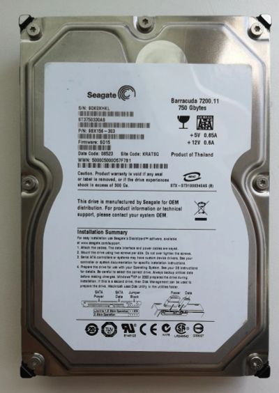 Лот: 17081215. Фото: 1. Жёсткий диск. HDD Seagate Barracuda... Жёсткие диски (HDD)