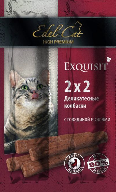 Лот: 14086780. Фото: 1. Колбаски Мини Edel Cat (Эдель... Корма