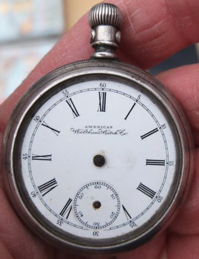 Лот: 15279090. Фото: 1. часы карманные серебряные, Америка... Другие наручные часы