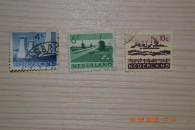 Лот: 5942595. Фото: 1. Марки Нидерланды 1962-1963г. Пейзажи. Марки