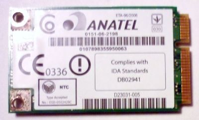 Лот: 17568407. Фото: 1. Модуль WiFi Anatel 0151-06-2198... WiFi, Bluetooth адаптеры