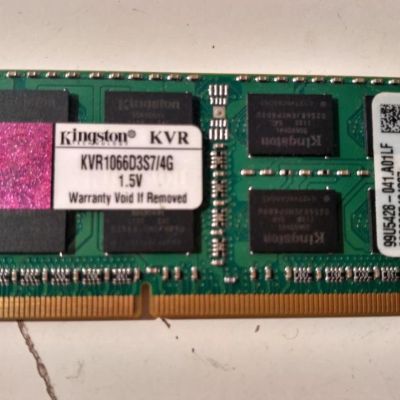 Лот: 16417426. Фото: 1. ОЗУ DDR3 SO DIMM kingston kvr1066d3s7... Оперативная память