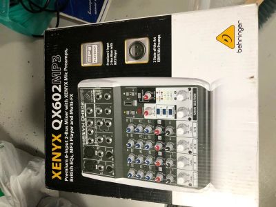 Лот: 16050490. Фото: 1. Микшер Behringer Xenyx qx602mp3. Микшеры, предусилители, микрофонные эффекты