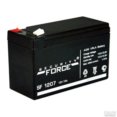 Лот: 17239871. Фото: 1. Аккумулятор Security Force SF1207... Аккумуляторы