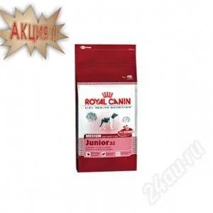 Лот: 1901725. Фото: 1. Акция от Royal Canin Medium junior... Корма
