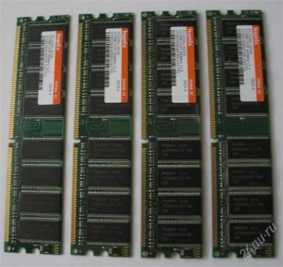Лот: 1952717. Фото: 1. Память DDR 400 (PC3200) Hynix... Оперативная память