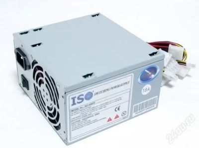 Лот: 995303. Фото: 1. Блок питания ISO-400PP (мощность... Корпуса, блоки питания