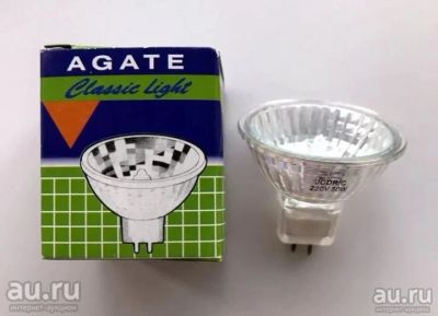 Лот: 18300241. Фото: 1. Лампа галогенная "AGATE" 50w GU5... Лампочки