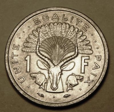 Лот: 4152254. Фото: 1. Джибути. 1 франк 1977 г.(526/3... Африка