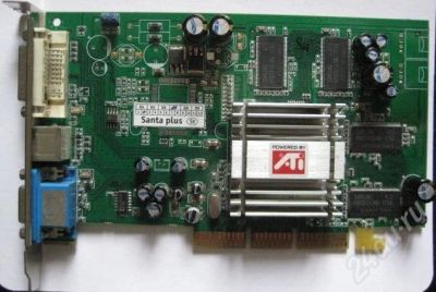 Лот: 468580. Фото: 1. ATI Radeon 9200 DDR 128MB. Видеокарты