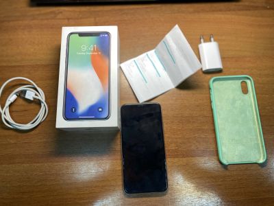Лот: 17191137. Фото: 1. Apple iPhone x 64gb [ Silver... Смартфоны