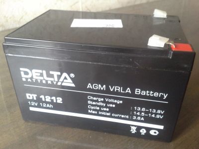 Лот: 12110813. Фото: 1. Аккумулятор Delta DT 1212 (12v... ИБП, аккумуляторы для ИБП