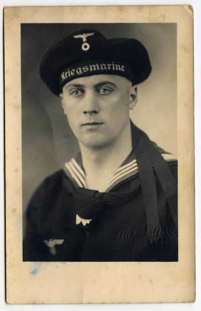 Лот: 8583493. Фото: 1. Фото моряка Kriegsmarine-2. Фотографии