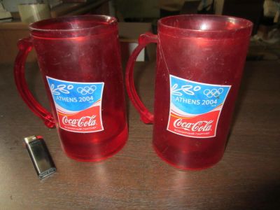 Лот: 2835714. Фото: 1. Олимпийская кружка Coca-cola Athens... Остальная сувенирная продукция