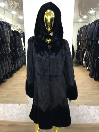 Лот: 11760082. Фото: 1. Шуба Норковая модель платье Новая... Верхняя одежда