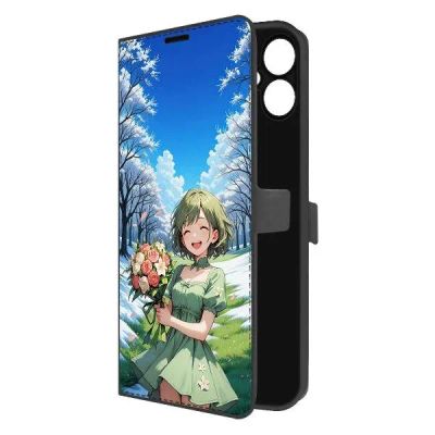 Лот: 25135206. Фото: 1. Чехол Krutoff Eco Book "Аниме... Чехлы, бамперы