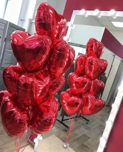 Лот: 9003559. Фото: 1. Фольгированные Красные Сердца... Воздушные шары