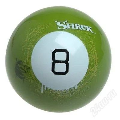 Лот: 1020221. Фото: 1. Shrek magic 8 ball (шар предсказаний... Сувенирные мелочи