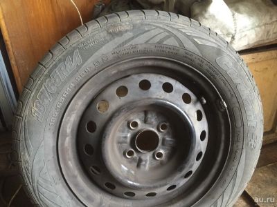 Лот: 8191337. Фото: 1. Комплект летних шин на штампованных... Шины на дисках