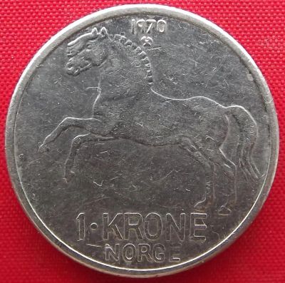 Лот: 2579174. Фото: 1. (№2264/LF) 1 крона 1970 (Норвегия... Европа