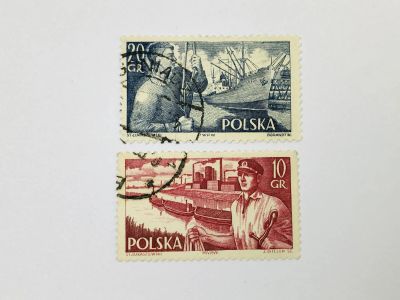 Лот: 23964305. Фото: 1. Польский торговый флот. Матрос... Марки