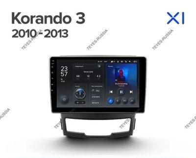 Лот: 20760260. Фото: 1. Магнитола Teyes X1 SsangYong Korando... Автомагнитолы