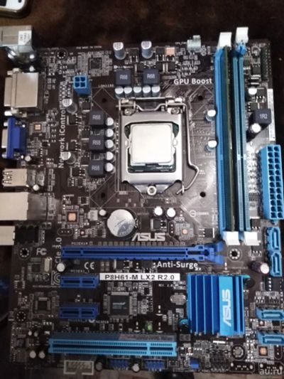 Лот: 15491557. Фото: 1. Asus P8H61-M LX2 R2.0. Материнские платы