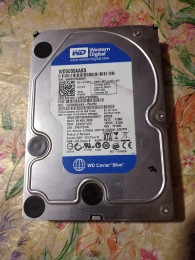 Лот: 17371716. Фото: 1. Жесткий диск Western Digital WD5000AAKS... Жёсткие диски (HDD)