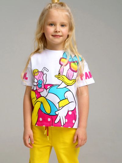 Лот: 22452602. Фото: 1. Футболка Playtoday для девочки... Другое (спортивная одежда)