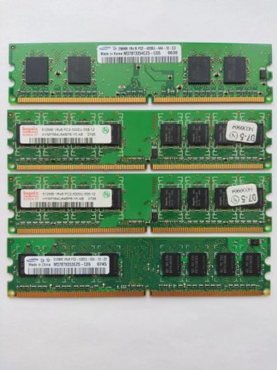 Лот: 20237911. Фото: 1. DDR2 Samsung 256 МБ 1Rx16 PC2-4200U-444-12-C3. Оперативная память