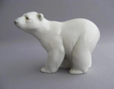 Лот: 6647335. Фото: 1. Белый медведь фарфор Lladro Испания... Фарфор, керамика