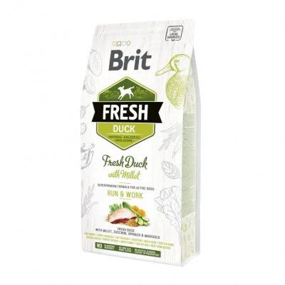 Лот: 14617846. Фото: 1. Brit (Брит) Fresh Утка/Пшено 2... Корма