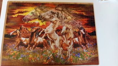 Лот: 25430757. Фото: 1. Пазл 1000 деталей Лошади. Пазлы