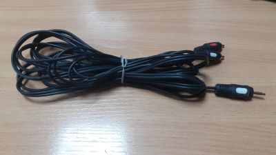Лот: 18827542. Фото: 1. Cable MiniJack 3.5 mm - 2 RCA... Шлейфы, кабели, переходники