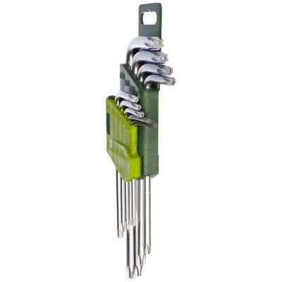 Лот: 16441340. Фото: 1. Набор ключей TORX 9 шт с отверстием... Ручные инструменты для автомобиля