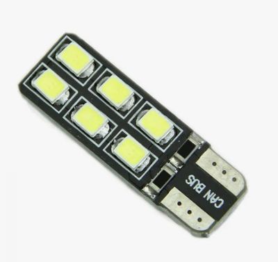 Лот: 21986280. Фото: 1. Лампа 12В Т10 12SMD 3W 2835 диоды... Оптика и освещение