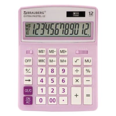 Лот: 24503058. Фото: 1. Калькулятор Brauberg Extra Pastel-12-PR... Калькуляторы